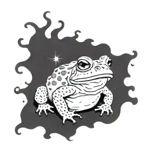 a toad tattoo design idea