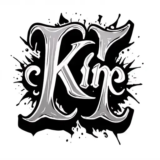 name Kline bubble letters biomechanic inside ribs tattoo design idea