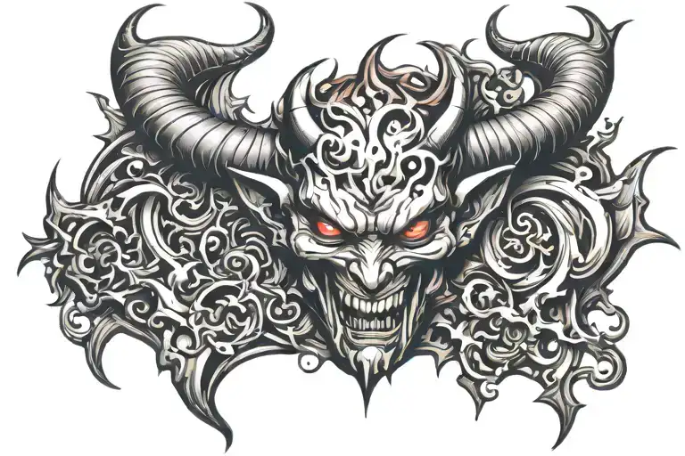 devil tattoo design idea