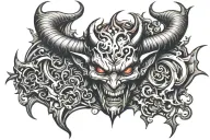 devil tattoo design idea