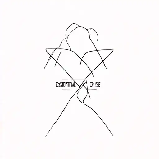 existential crisis tattoo design idea