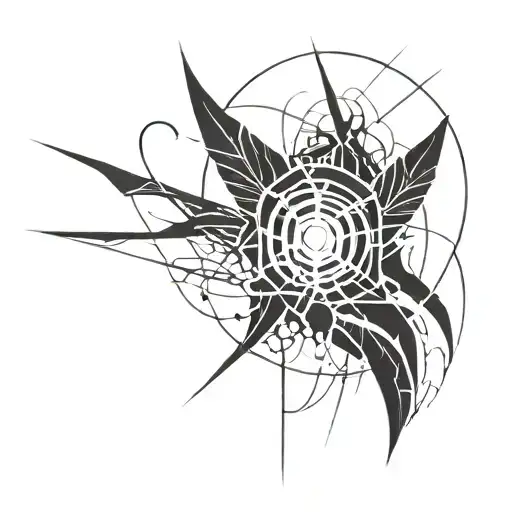 Blackout tattoo design idea