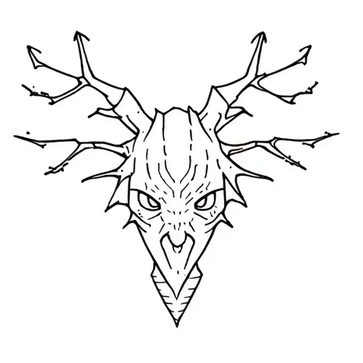 Stranger Things  cute demagorgon tattoo design idea