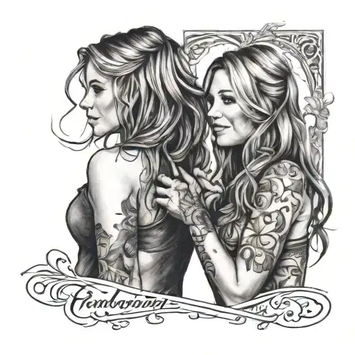 of our friendship. like sisters, have met in 2008, Athletes, adventurous, brave, beautiful, motivational, country music tattoo design idea