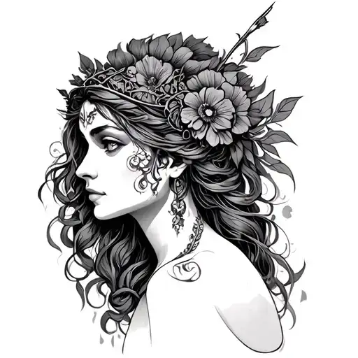 Frigg tattoo design idea