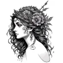 Frigg tattoo design idea