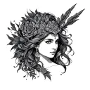 Frigg tattoo design idea