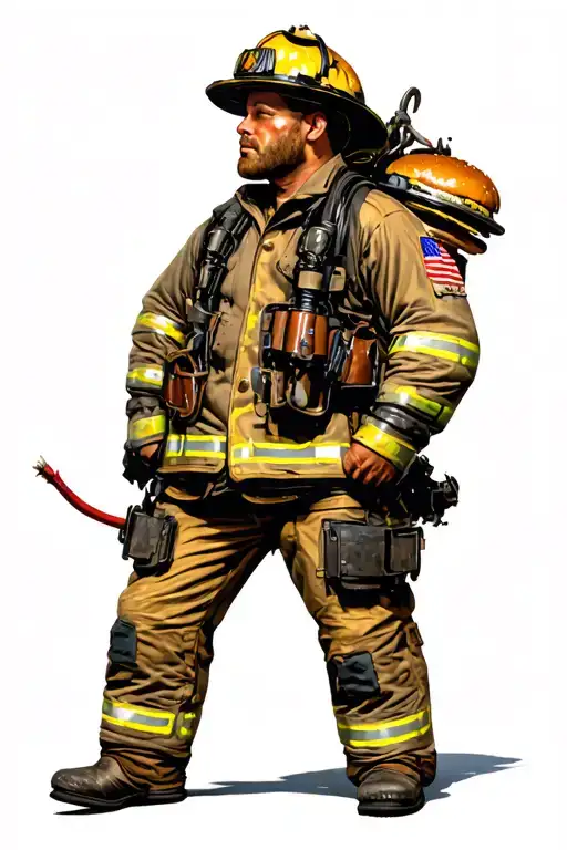 firefighter horneburger tattoo design idea