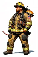 firefighter horneburger tattoo design idea