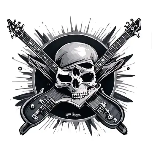 rockstar tattoo design idea