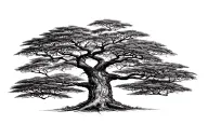 baobab tree tattoo design idea
