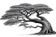 baobab tree tattoo design idea
