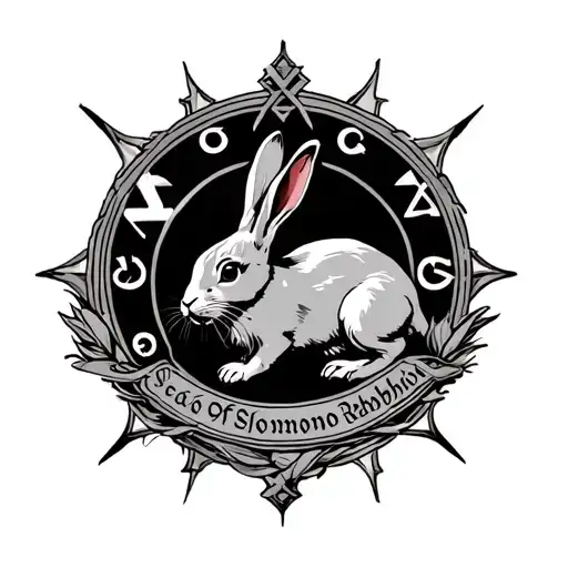 SEAL OF SOLOMON RABBIT tattoo design idea