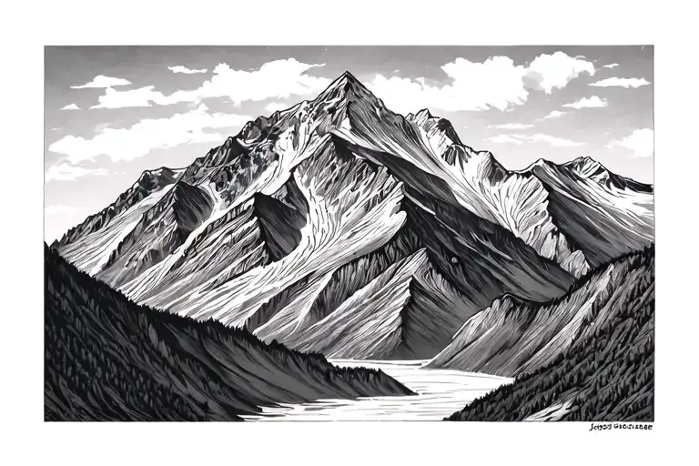 mount currie tattoo design idea