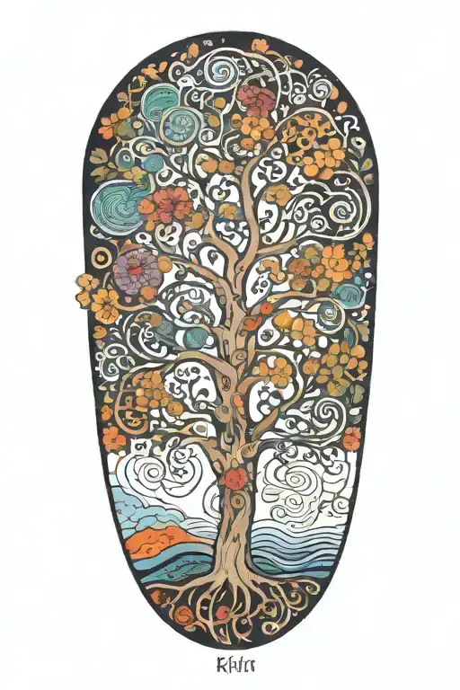 klimt  tree of life   tattoo design idea