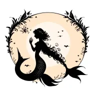 mermaid tattoo design idea