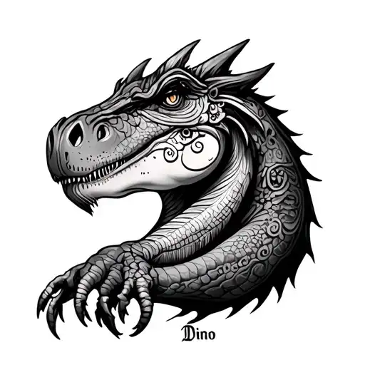 Maja & Dino tattoo design idea