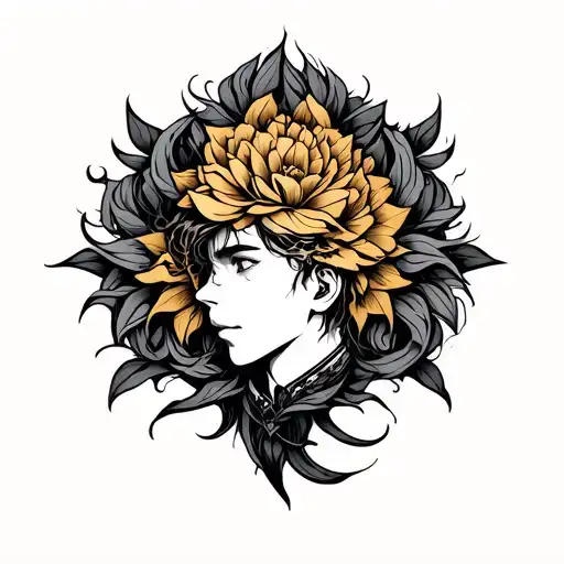 golden child tattoo design idea