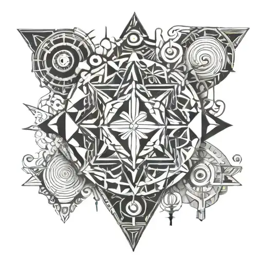 hippy scene tattoo design idea