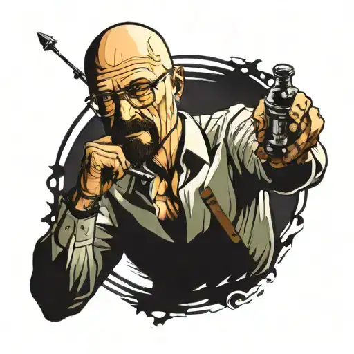 walter white tattoo design idea