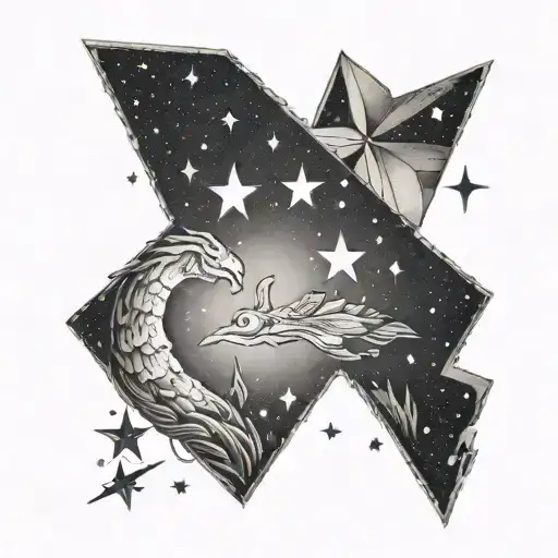 And then we went out to see the stars again tattoo design idea
