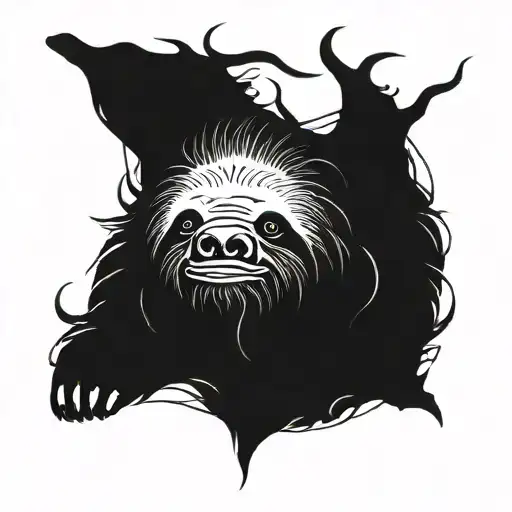 a tattoo representing gluttony and sloth sin tattoo design idea