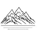 Mountain with GPS coordinates tattoo design idea