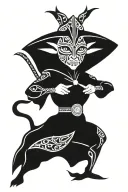 star wars, villain, tribal pattern tattoo design idea