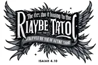 Isaiah 41:10 tattoo design idea