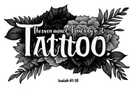 Isaiah 41:10 tattoo design idea