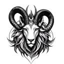 Capricorn Leo Aquarius aries zodiac tribal tattoo tattoo design idea