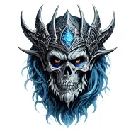 lich king tattoo design idea