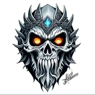 lich king tattoo design idea