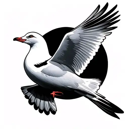 gull tattoo design idea