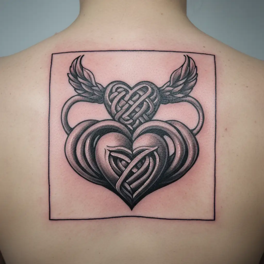celtic knot claddagh with celtic knot  heart tattoo design idea