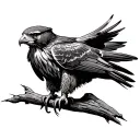 Red Tailed Hawk tattoo design idea