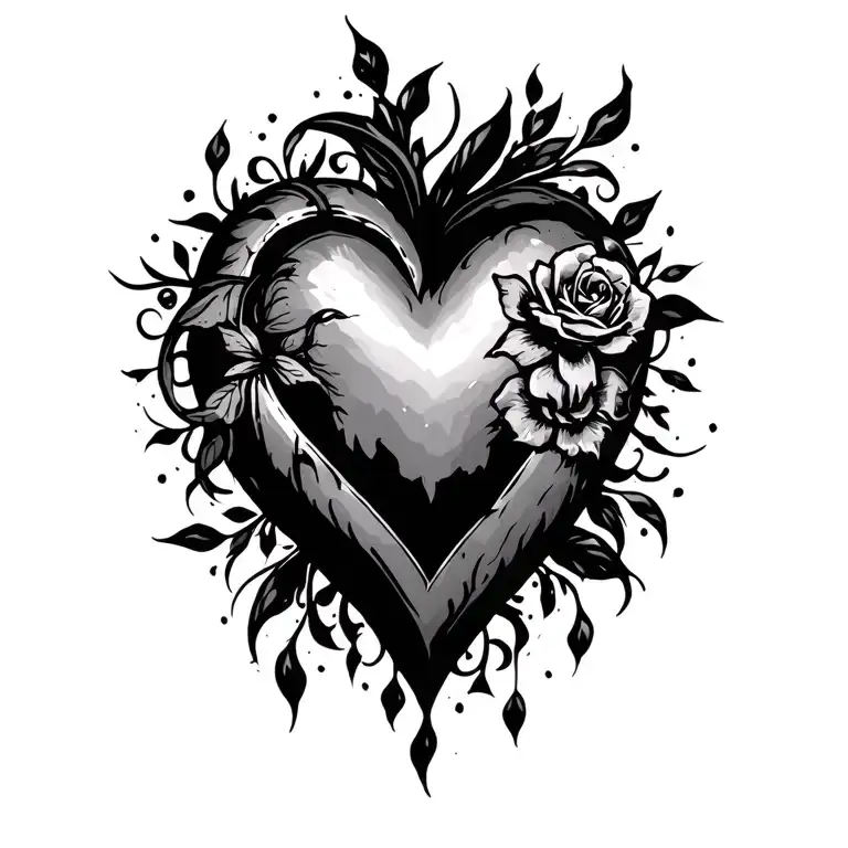 "Mariana Maliyah" Heart tattoo design idea