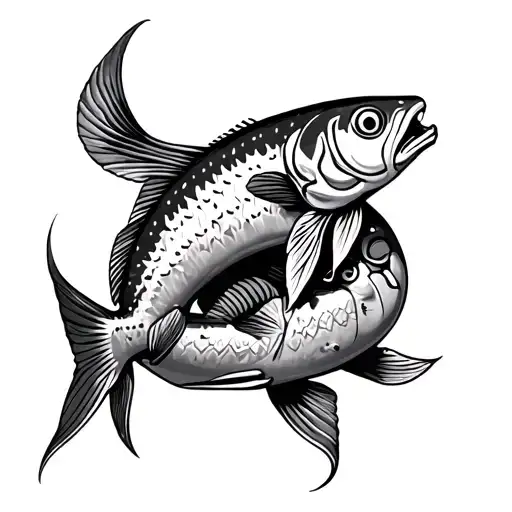 loaves and fish tattoo design idea