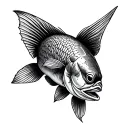 loaves and fish tattoo design idea
