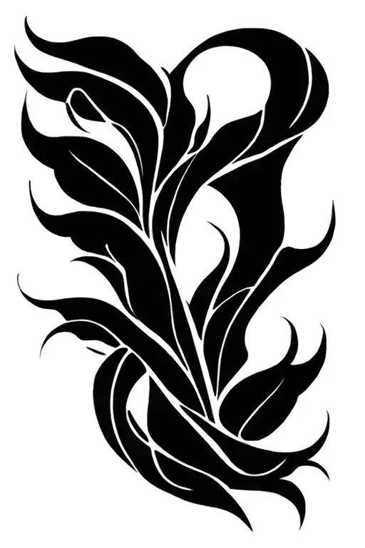 willow wisps tattoo design idea