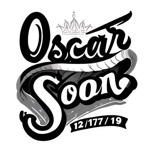 "Oscar 12/17/19" son tattoo tattoo design idea
