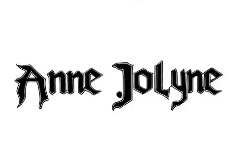 "Anne Jolyne" tattoo design idea