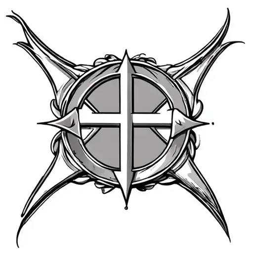 Chi Rho christogram tattoo design idea