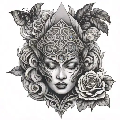 Consciousness tattoo design idea