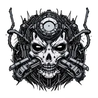 sandevistan implant from cyberpunk edgerunners tattoo design idea