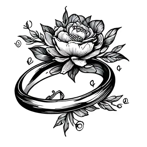 A small, elegant tattoo design for the ring finger to represent my wife, Ceren. Style should be minimalistic and black a tattoo design idea