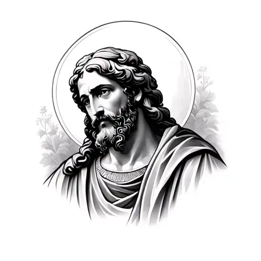 saint joseph tattoo design idea