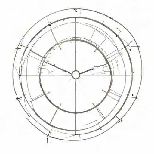 clock face tattoo design idea