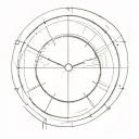 clock face tattoo design idea
