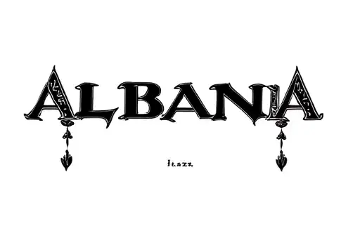 "ALBANIA " tattoo design idea